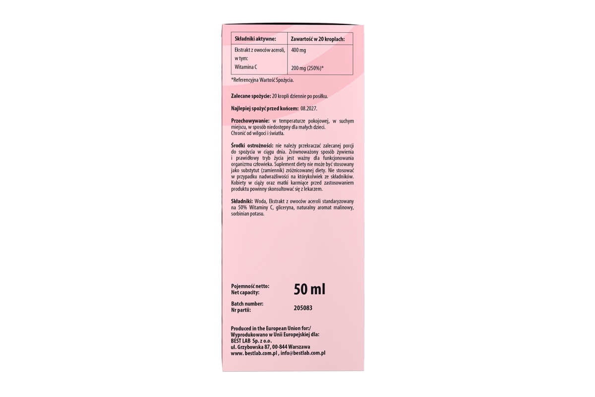 Best Vitamin C Junior - BEST LAB Best Vitamin C Junior - BEST LAB