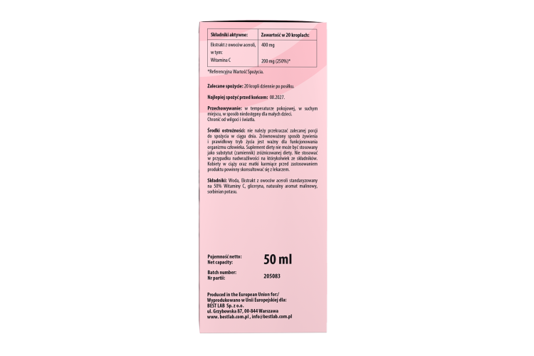 Best Vitamin C Junior - BEST LAB Best Vitamin C Junior - BEST LAB